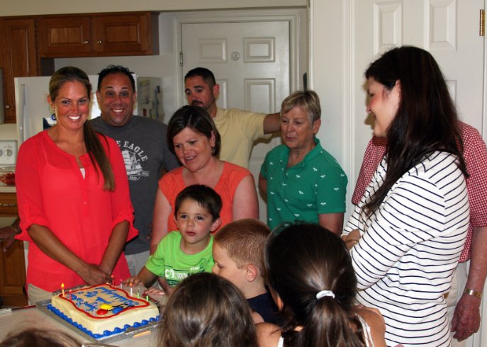 Blowing out candles